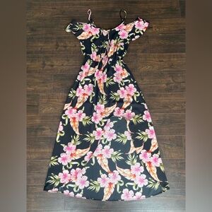 Mimi Chica Black Floral Maxi Dress